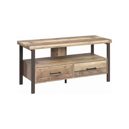 Coaster Ruston 48" 2-drawer TV Console Weathered Pine