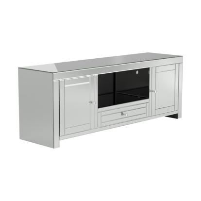 Coaster 2-door TV Console Silver Model 723512