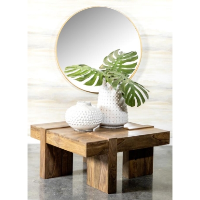 Coaster Skeet Wooden Square Coffee Table Natural Sheesham Model 724138