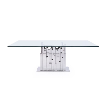 VIG Furniture Clear Glass Dining Table SKU VGVCT1828 - Product ID 74239