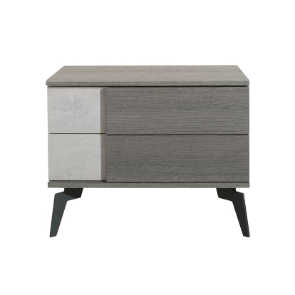 Nova Domus Palermo Italian Modern Faux Concrete & Grey Nightstand Nightstand Grey furniture-00174780 Vig Furniture VGACPALERMO-NS