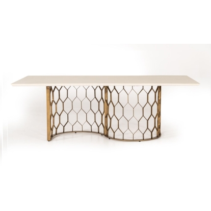 VIG Furniture White Dining Table SKU VGLBCHAR-DT220 - Product ID 75489