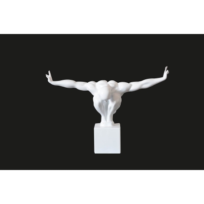 Modrest Modern White Diver Sculpture Sculpture White furniture-00176359 Vig Furniture VGTHSZ-0863
