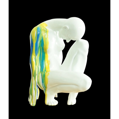 Modrest Modern Colorful Kneeling Sculpture Sculpture Multi-Toned furniture-00176363 Vig Furniture VGTHDL-0355
