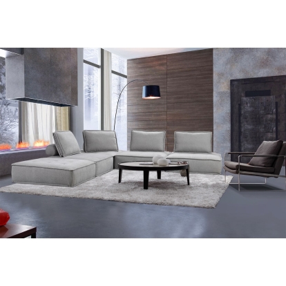 VIG Furniture Grey Sectional Sofa SKU VGKNK8542-GREY - Product ID 76421
