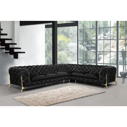 VIG Furniture Black Sectional Sofa SKU VGCA1346A-BLK - Product ID 76468