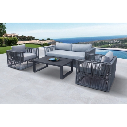 VIG Furniture Grey Outdoor Sofa Set SKU VGGE-MARGE - Product ID 76734