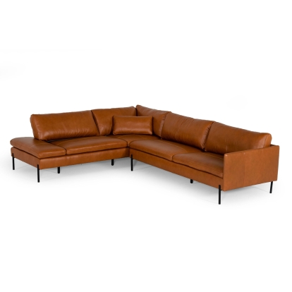VIG Furniture Cognac Sectional Sofa SKU VGKKKF.1061Z-CGN-LAF-SECT - Product ID 77457