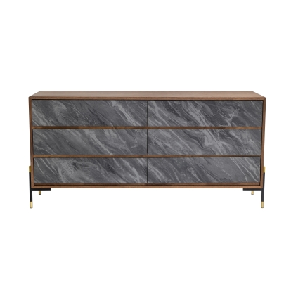 VIG Furniture Brown Dresser SKU VGMAQT-S831-BR-120-WAL-DRS - Product ID 78676