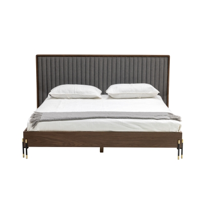 VIG Furniture Brown Bed SKU VGMABR-120-WAL-BED - Product ID 78690|78675|80278