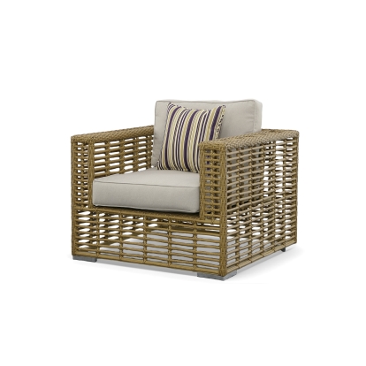 Renava Ko Tao - Outdoor Beige + Wicker Lounge Chair Outdoor Chair Beige furniture-00179250 Vig Furniture VGATRASF-054-CHR