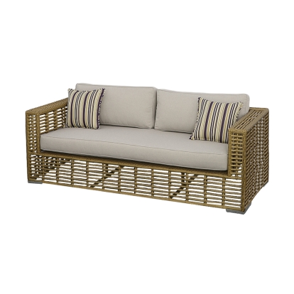 Renava Ko Tao - Outdoor Beige + Wicker Sofa Outdoor Seating Beige furniture-00179251 Vig Furniture VGATRASF-054-SOFA