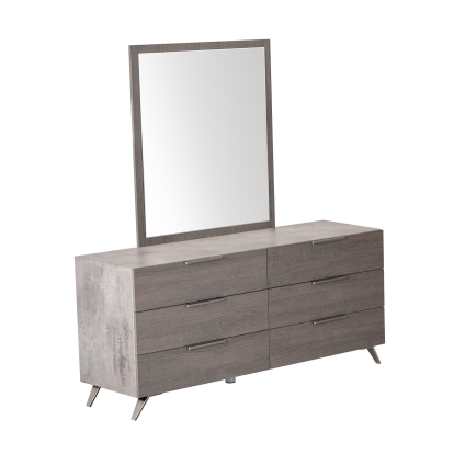 VIG Furniture Grey Dresser SKU VGACBRONX-DRSR-MIR-SET - Product ID 79769