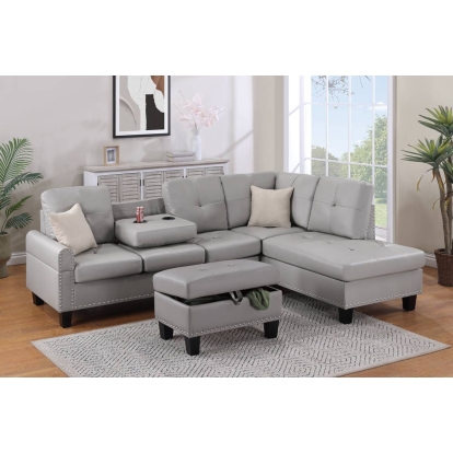 Poundex 3-Piece Sectional Set Model F8889
