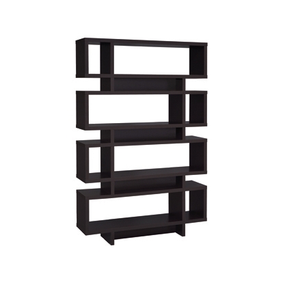 Coaster Reid 4-tier Open Back Bookcase Cappuccino