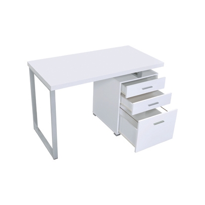 Coaster Brennan 3-drawer Office Desk White