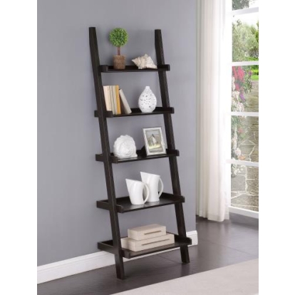 Coaster Colella 5-shelf Ladder Bookcase Cappuccino