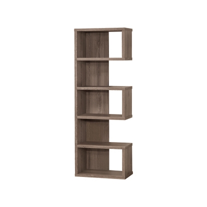 Coaster Joey 5-tier Bookcase Weathered Grey