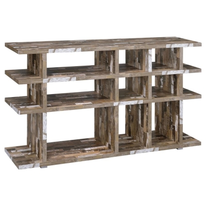 Coaster Santos 3-tier Open Bookcase Salvaged Cabin Model 800848