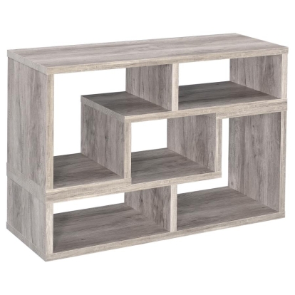 Coaster Velma Convertable Bookcase and TV Console Grey Driftwood Model 802330