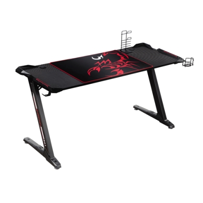 Coaster Brocton Metal Z-shaped Gaming Desk Black