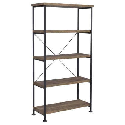 Coaster Analiese 4-shelf Bookcase Rustic Oak Model 802543