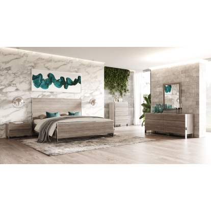 VIG Furniture Grey Bed SKU VGVC-CHARLENE-SET - Product ID 80258|80259