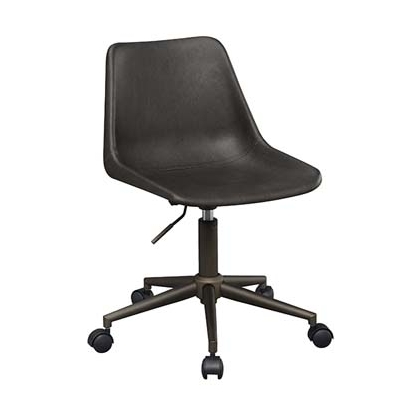 Coaster Carnell Adjustable Height Office Chair with Casters Brown and Rustic Taupe