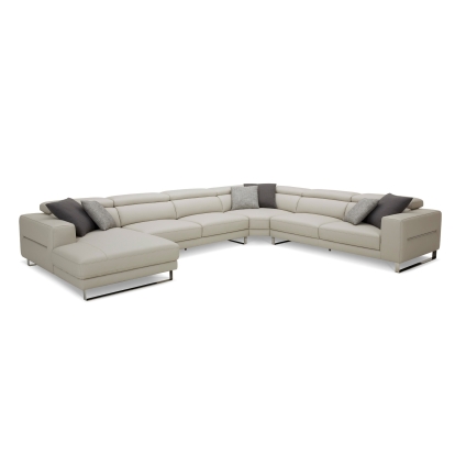 VIG Furniture Light Grey Sectional Sofa SKU VGKK-KF1066-LG-LAF - Product ID 80405