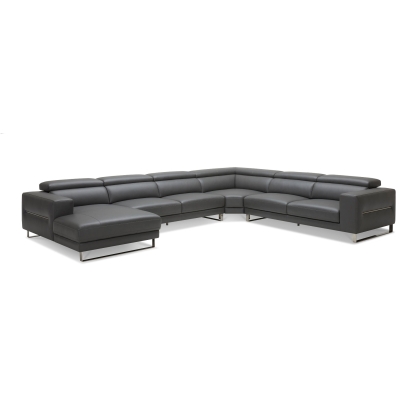 VIG Furniture Black Sectional Sofa SKU VGKK-KF1066-BLK-LAF - Product ID 80407
