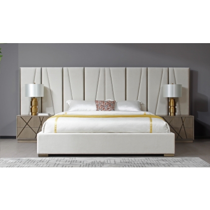 VIG Furniture Beige Bedroom Set SKU VGVC-BD1909-BED-NS-BGE - Product ID 81283|81284
