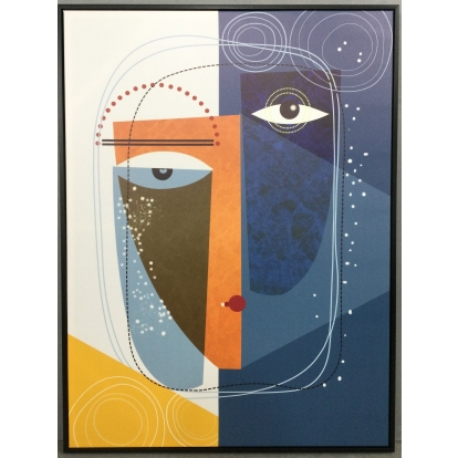 Modrest VIG23018 - 35 X 47 Black Framed Oil Painting Painting furniture-00181647 Vig Furniture VGTHVIG23018