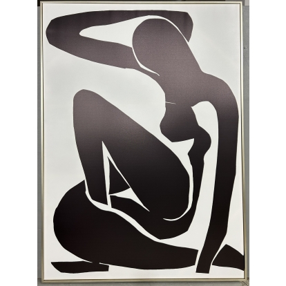 Modrest VIG23021 - 51 X 71 Silver Framed Oil Painting Painting Black furniture-00181650 Vig Furniture VGTHVIG23021