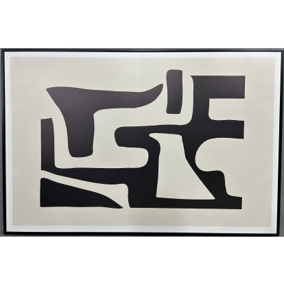 Modrest VIG23034 - 59 X 39 Black Framed Oil Painting Painting furniture-00181663 Vig Furniture VGTHVIG23034