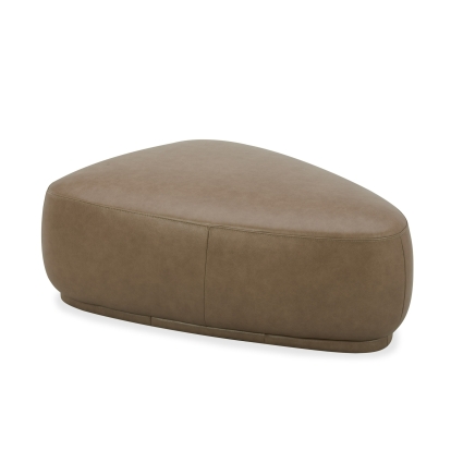 Divani Casa Kinsey - Modern Tan Leather Large River Rock Ottoman Ottoman Tan furniture-00181737 Vig Furniture VGKK-KF.D2015-L-SAND