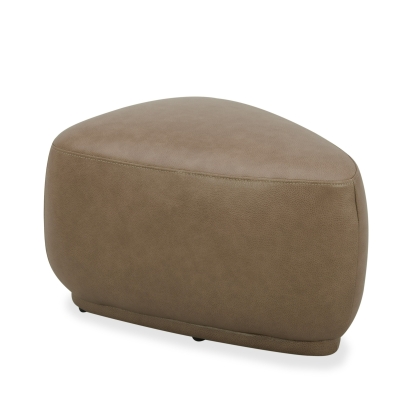 Divani Casa Kinsey - Modern Tan Leather Small River Rock Ottoman Ottoman Tan furniture-00181738 Vig Furniture VGKK-KF.D2015-S-SAND