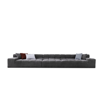 Divani Casa Rhonda - Modern Grey Fabric 4-Seater Sofa Sofa Grey furniture-00181962 Vig Furniture VGAH-SF2037-GRY