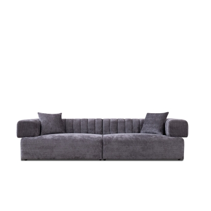 Divani Casa Moreno - Modern Grey Fabric 4-Seater Sofa Sofa Grey furniture-00181963 Vig Furniture VGAH-SF2034-GRY
