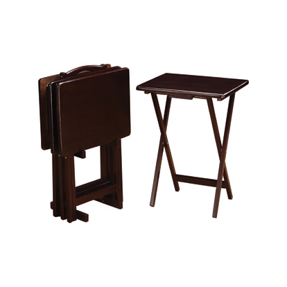 Coaster Donna 5-piece Tray Table Set Cappuccino