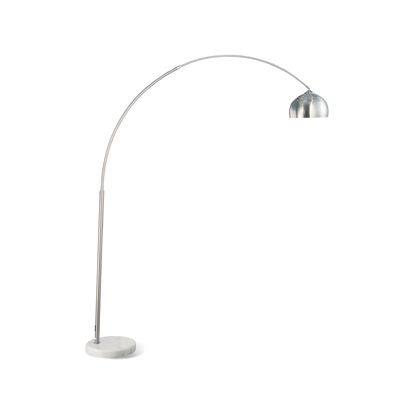 Coaster Krester Arched Floor Lamp Brushed Steel and Chrome