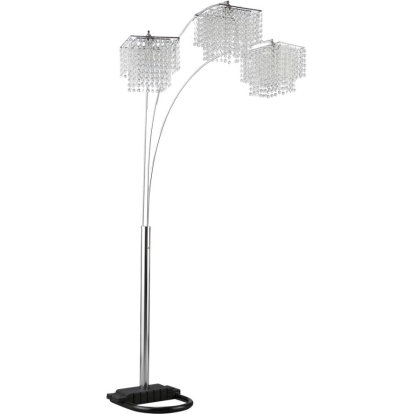 Coaster Miriam Crystal Drop Shade Floor Lamp Chrome Model 901484