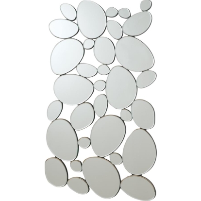 Coaster Topher Pebble-Shaped Decorative Mirror Silver Model 901791
