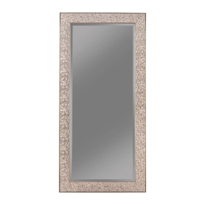 Coaster Rollins Rectangular Floor Mirror Silver Sparkle Model 901997