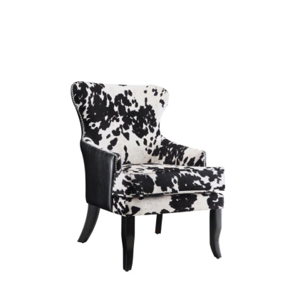 Coaster Trea Cowhide Print Accent Chair Black and White Model 902169