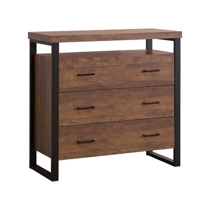 Coaster Thompson 3-drawer Accent Cabinet Rustic Amber