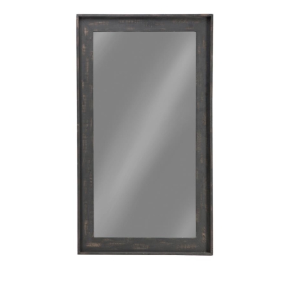 Coaster Cragen Rectangle Bold Contoured Frame Floor Mirror Brown Model 902767