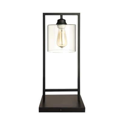 Coaster Shoto Glass Shade Table Lamp Black Model 902964