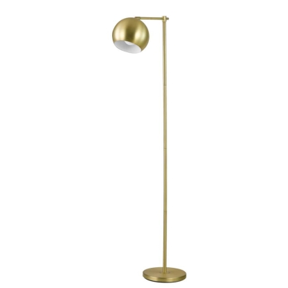 Coaster Linnea 1-light Dome Shade Floor Lamp Brass Model 920081