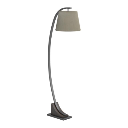 Coaster Empire Shade Floor Lamp Oatmeal, Brown, and Bronze Model 920125