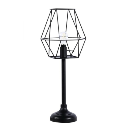 Coaster Mariya Metal Open Shade Table Lamp Black Model 920198